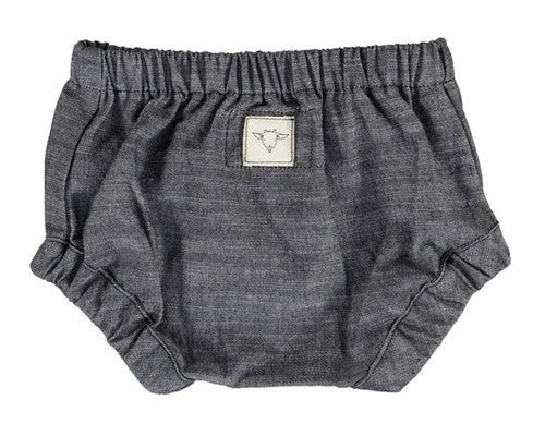 BABY BLOOMERS, DARK BLUE CHAMBRAY - Lake Millie